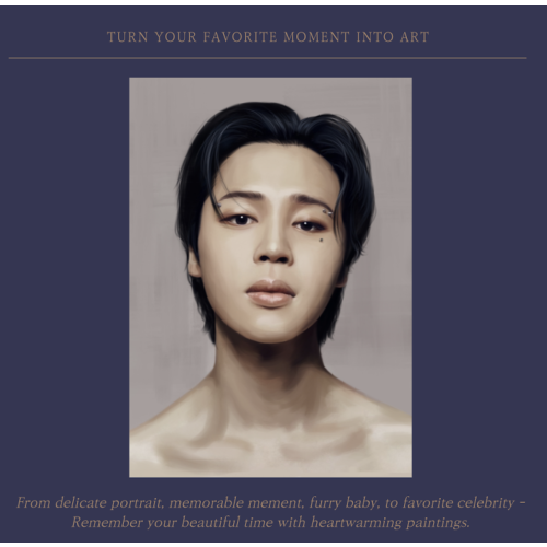 Custom Art- One and Only Hand-drawn Portrait