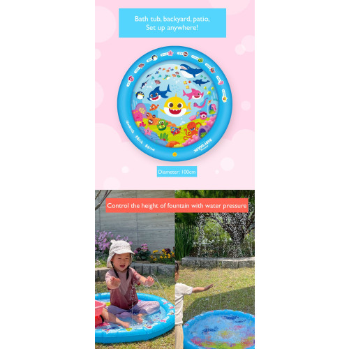 Pink-pong Baby Shark Fountain Mat