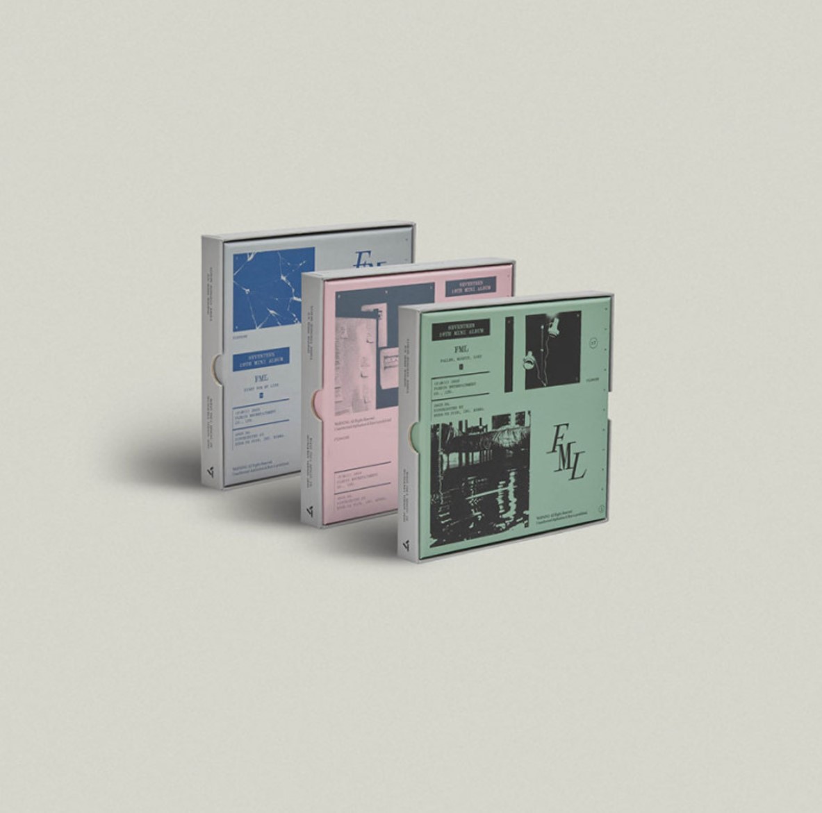 SEVENTEEN FML 10TH MINI ALBUM (Set of three)